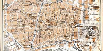 Oude kaart van barcelona